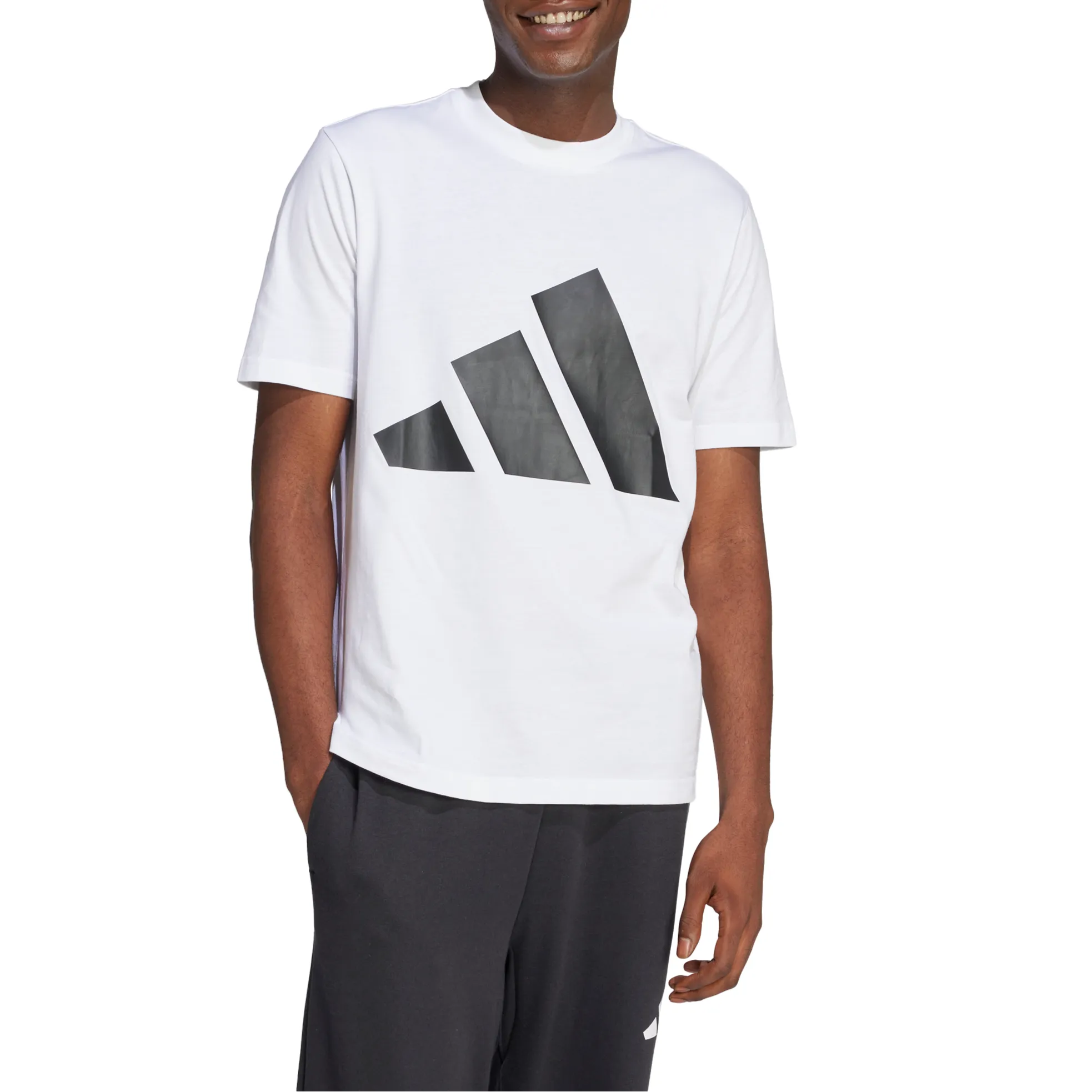 adidas Mens Essentials Big Logo Short Sleeve T-Shirt