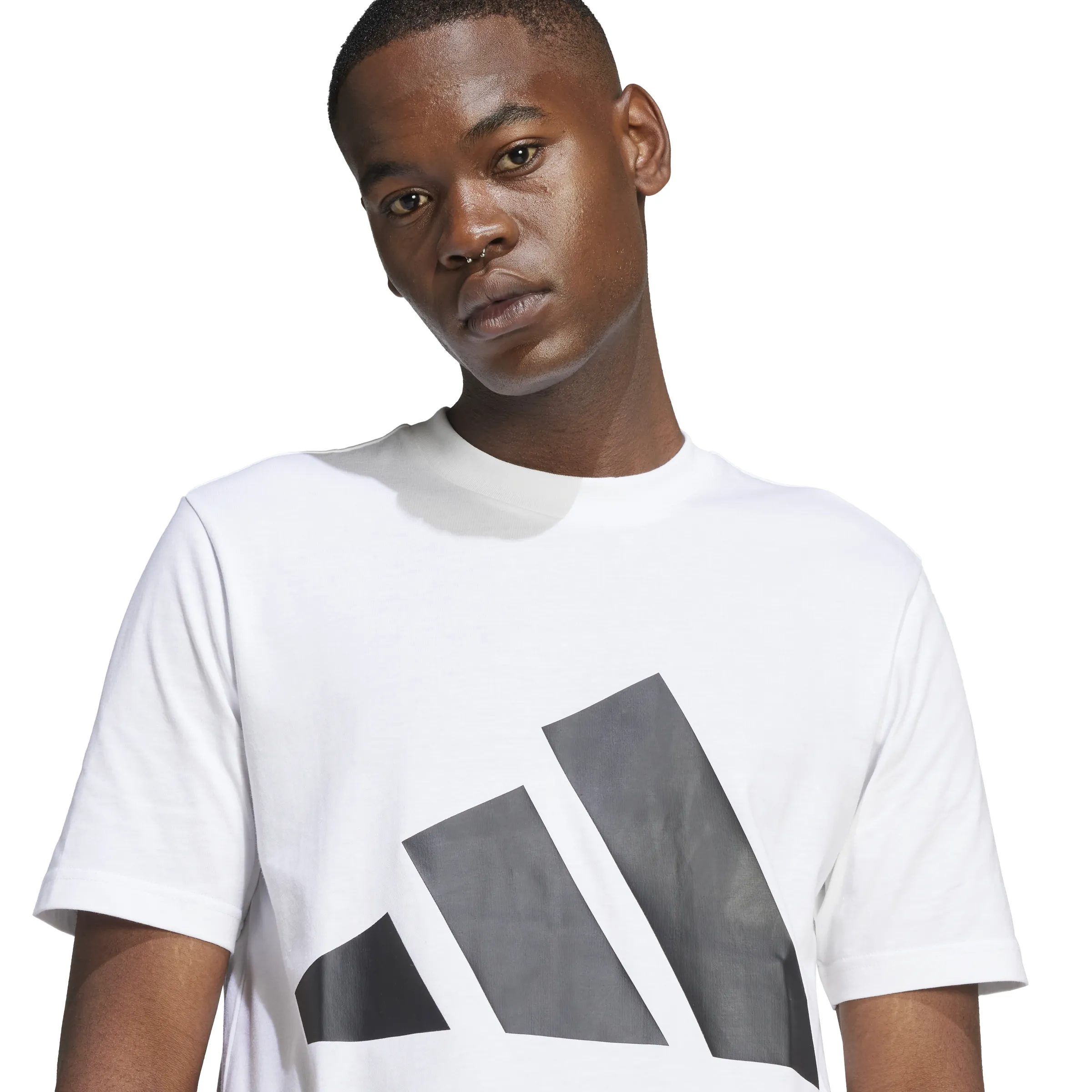 adidas Mens Essentials Big Logo Short Sleeve T-Shirt