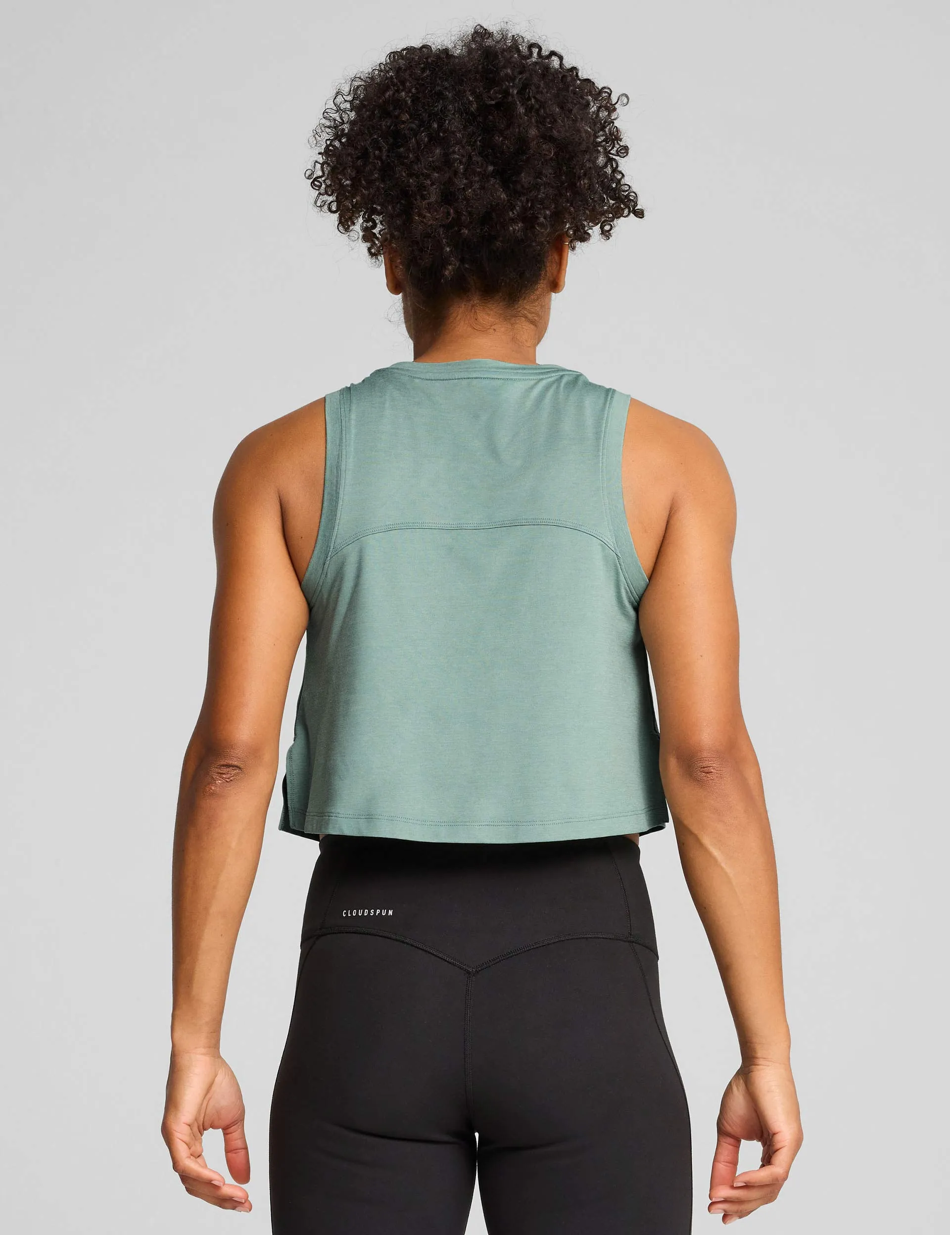 Cloudspun Sleeveless Tank - Green Moon Heather