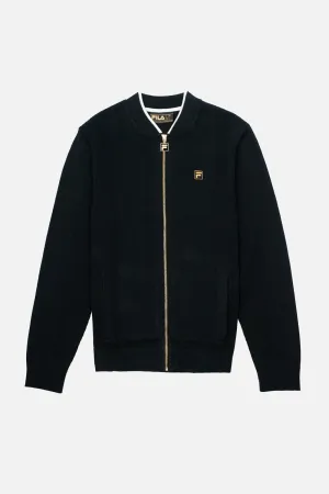 Fila Gold - Ferguson Black Pointelle Panel Stripe - Track Top