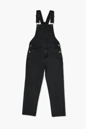 Forever 21 Kids Denim Overalls (Girls   Boys) Washed Black Forever 21