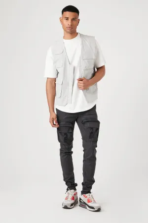 Forever 21 Men's Reflective Cargo Joggers Black/Multi Forever 21