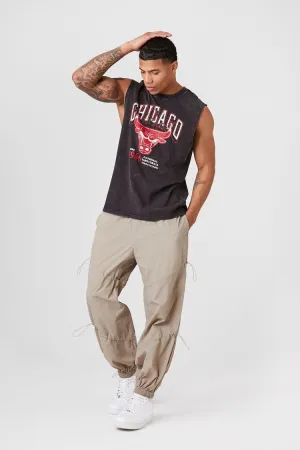 Forever 21 Men's Toggle Nylon Drawstring Joggers Taupe Forever 21