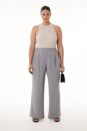 Forever 21 Plus Women's Barneys New York Trouser Pants Heather Grey Forever 21