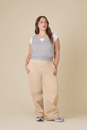 Forever 21 Plus Women's Uniform Chino Pants Khaki Forever 21