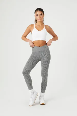 Forever 21 Women's Active Seamless Surplice Leggings Dark Grey Forever 21