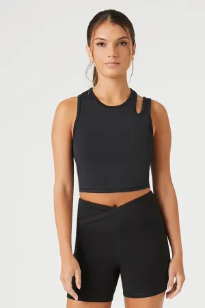 Forever 21 Women's Active Surplice Biker Shorts Black Forever 21