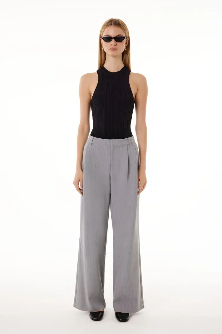 Forever 21 Women's Barneys New York Trouser Pants Heather Grey Forever 21