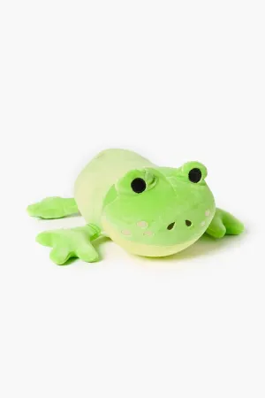 Forever 21 Women's Embroidered Frog Plushie Green Forever 21