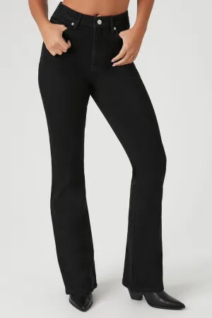 Forever 21 Women's Mid-Rise Bootcut Jeans Black Forever 21