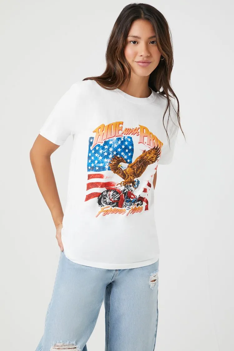 Forever 21 Women's Prince Peter Ride With Pride Graphic T-Shirt White/Multi Forever 21