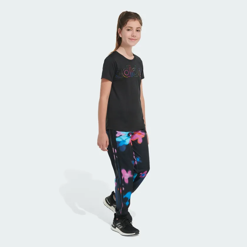 Kids' adidas Allover Print 3-Stripes Tricot Jogger Pants adidas Shoes