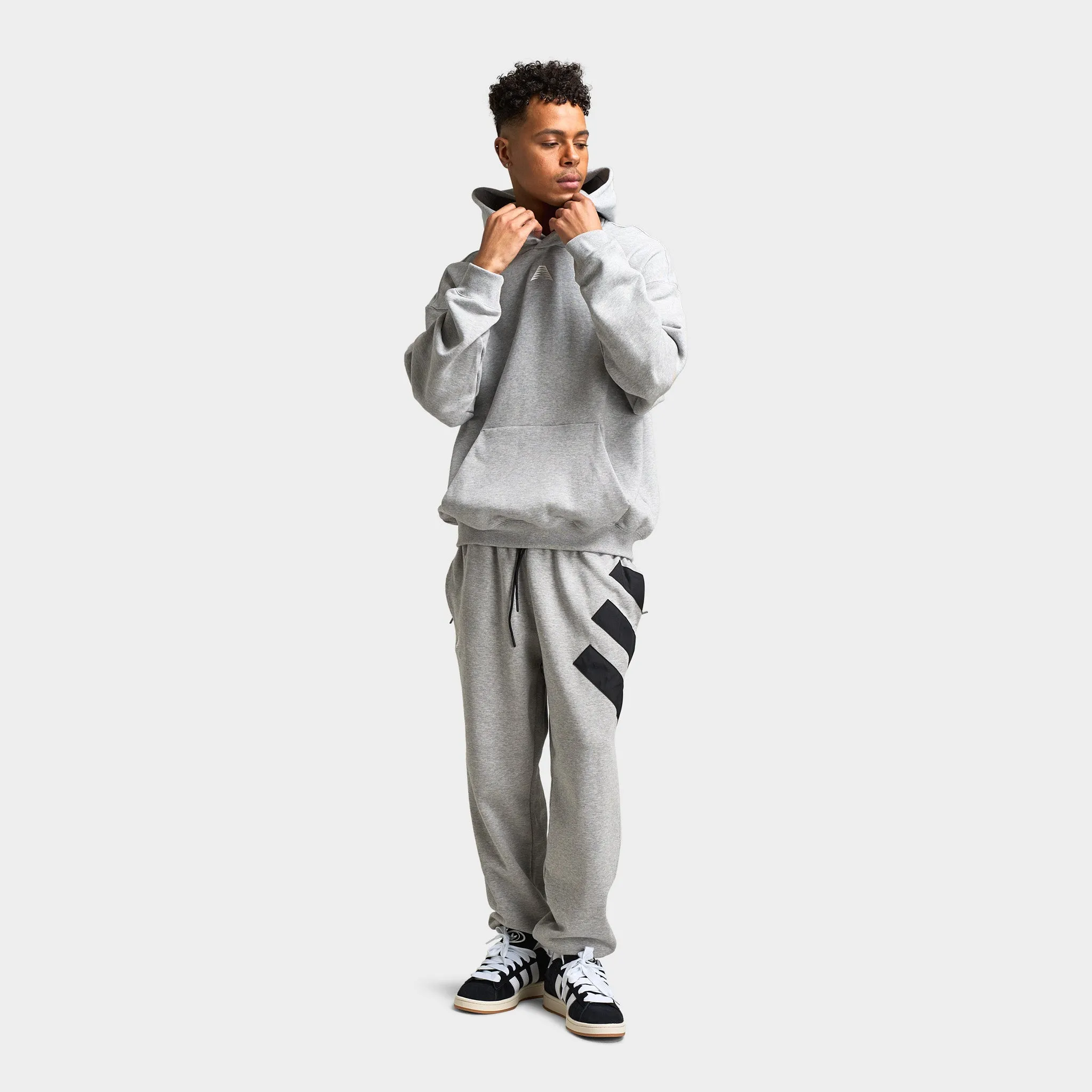 Mens Adidas adidas Anthony Edwards GFX Fleece Pant / Medium Heather Grey