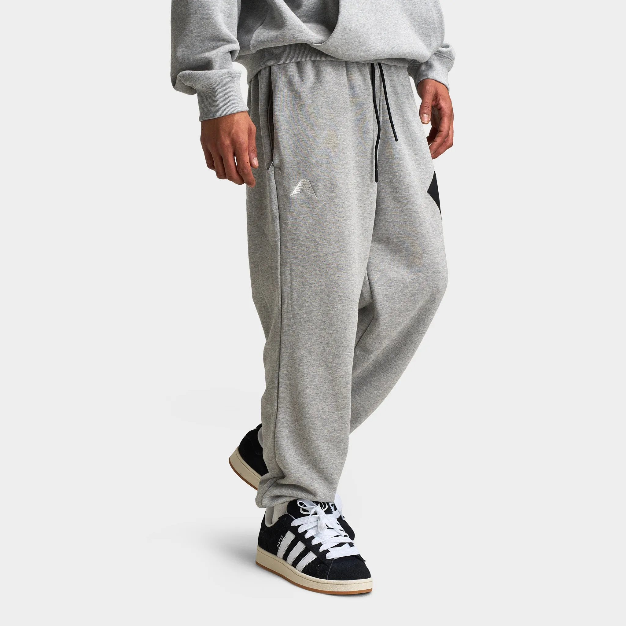 Mens Adidas adidas Anthony Edwards GFX Fleece Pant / Medium Heather Grey