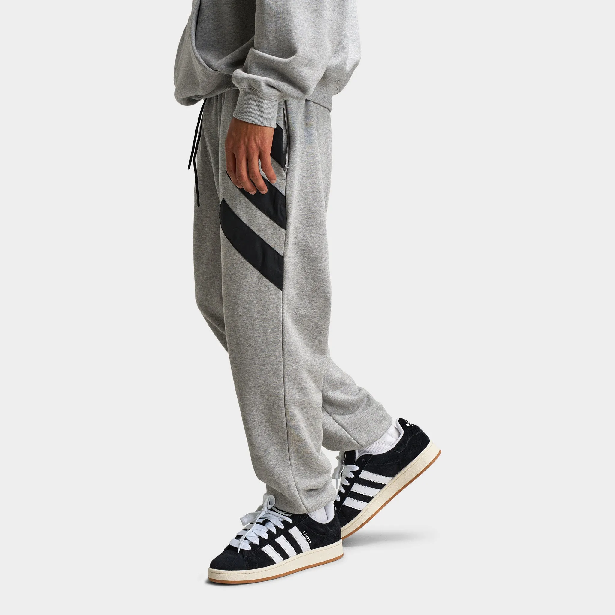 Mens Adidas adidas Anthony Edwards GFX Fleece Pant / Medium Heather Grey