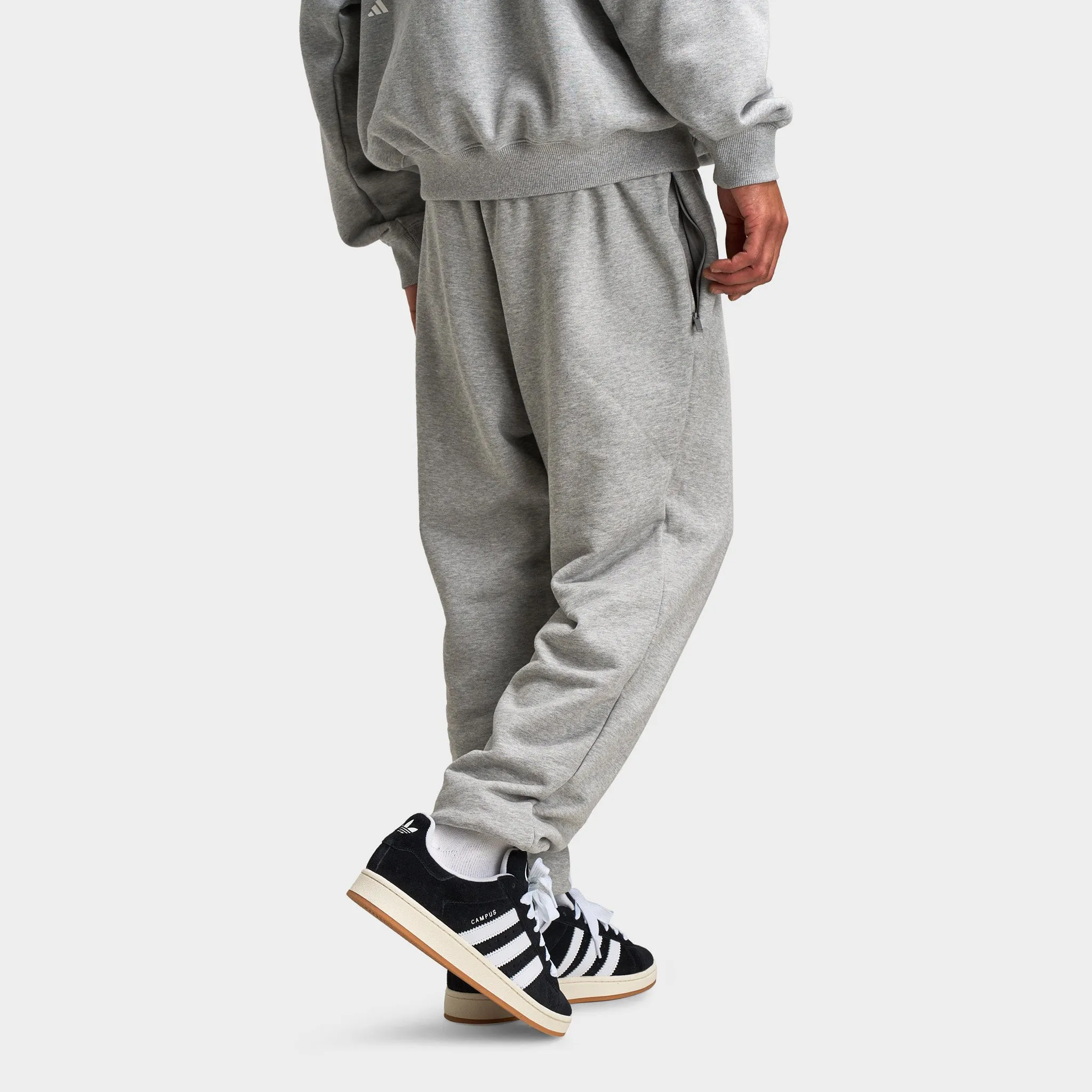 Mens Adidas adidas Anthony Edwards GFX Fleece Pant / Medium Heather Grey