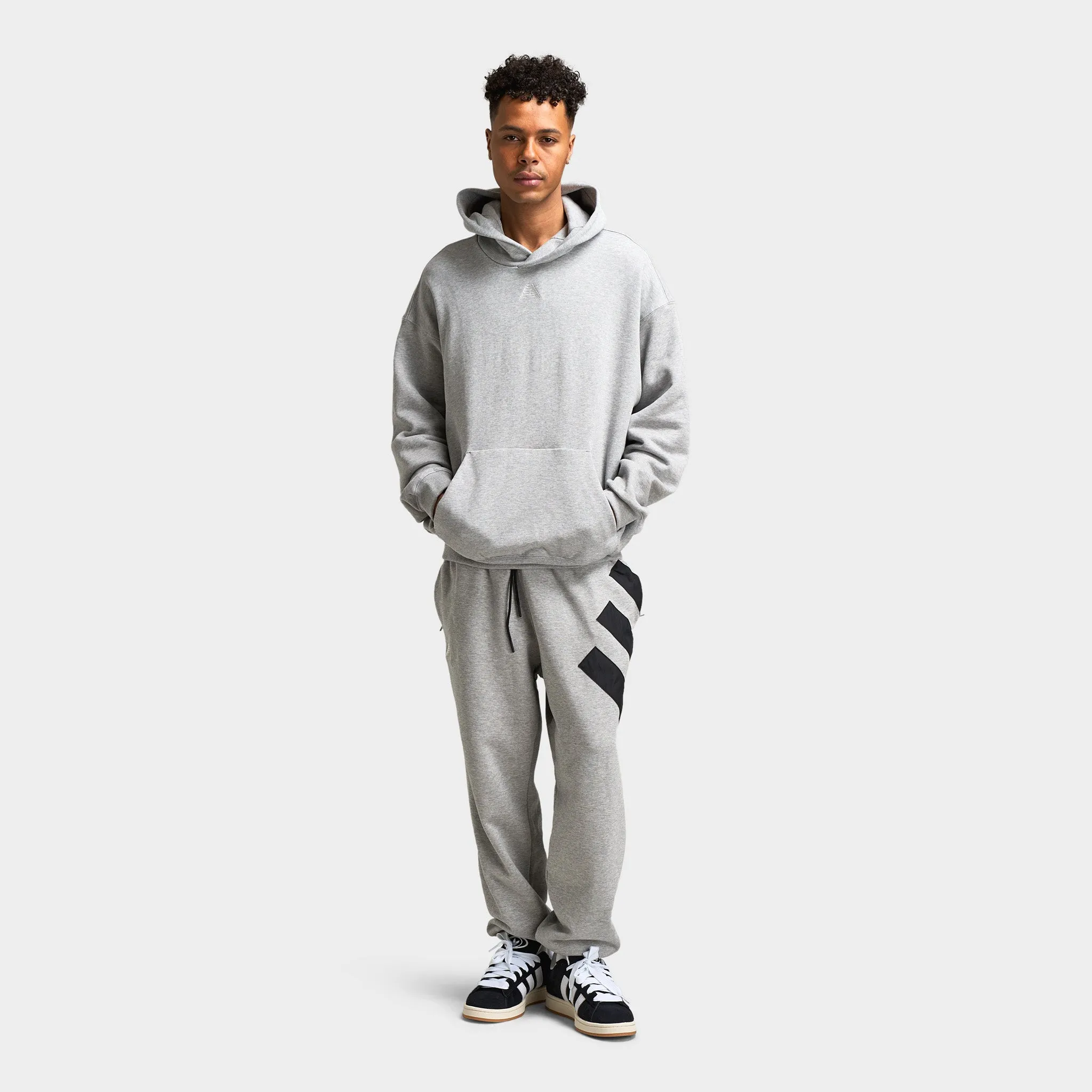 Mens Adidas adidas Anthony Edwards GFX Hoodie / Medium Heather Grey