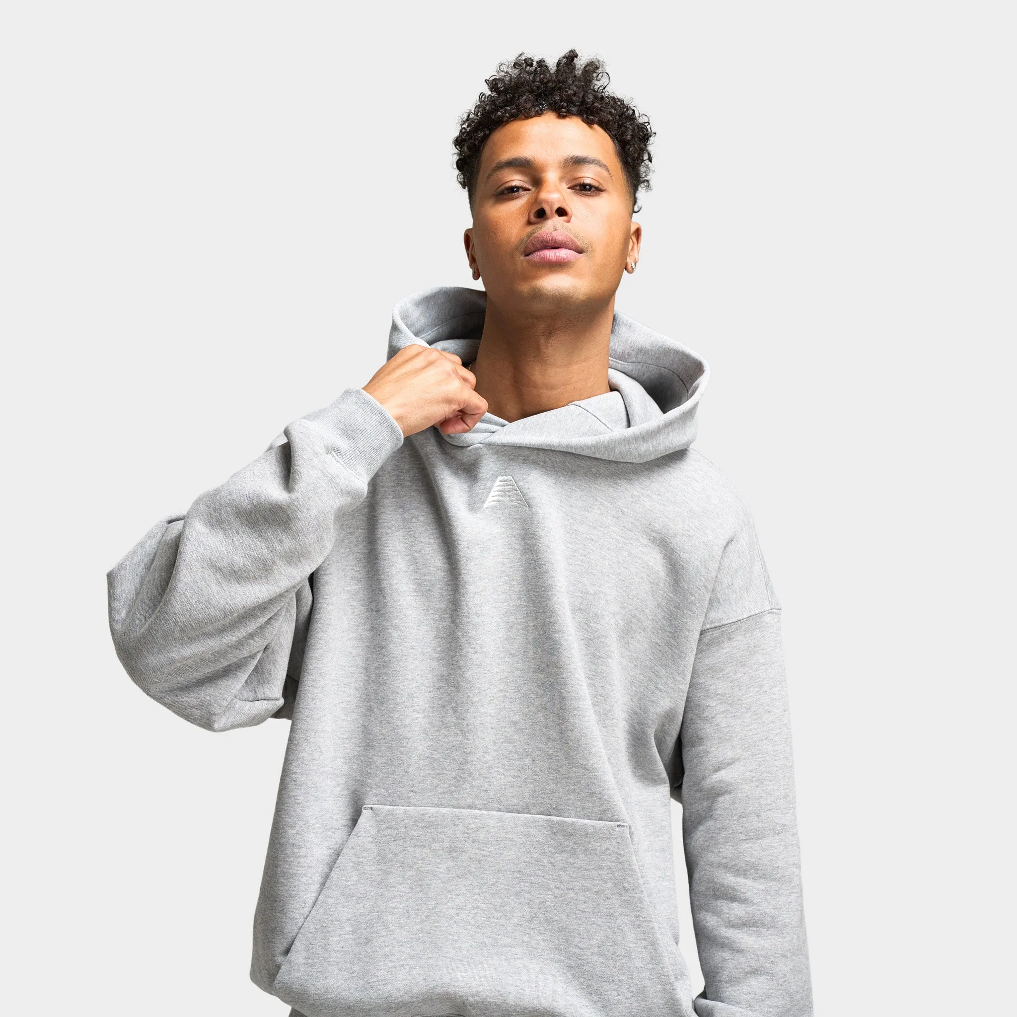 Mens Adidas adidas Anthony Edwards GFX Hoodie / Medium Heather Grey
