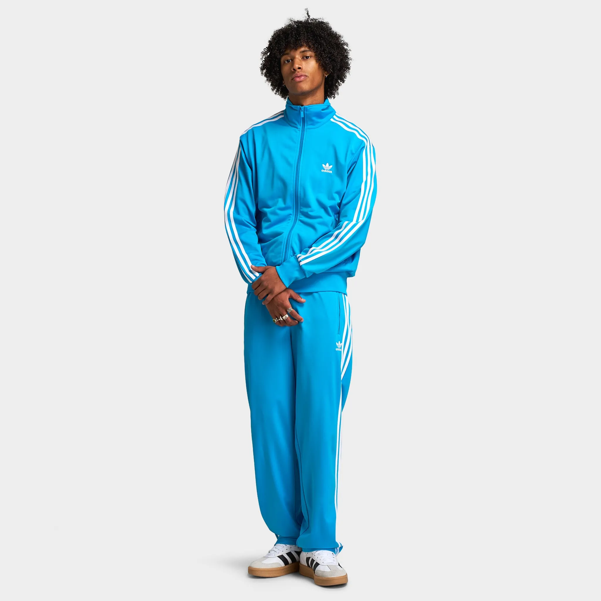 Mens Adidas adidas Firebird Track Pants / Sky Blue