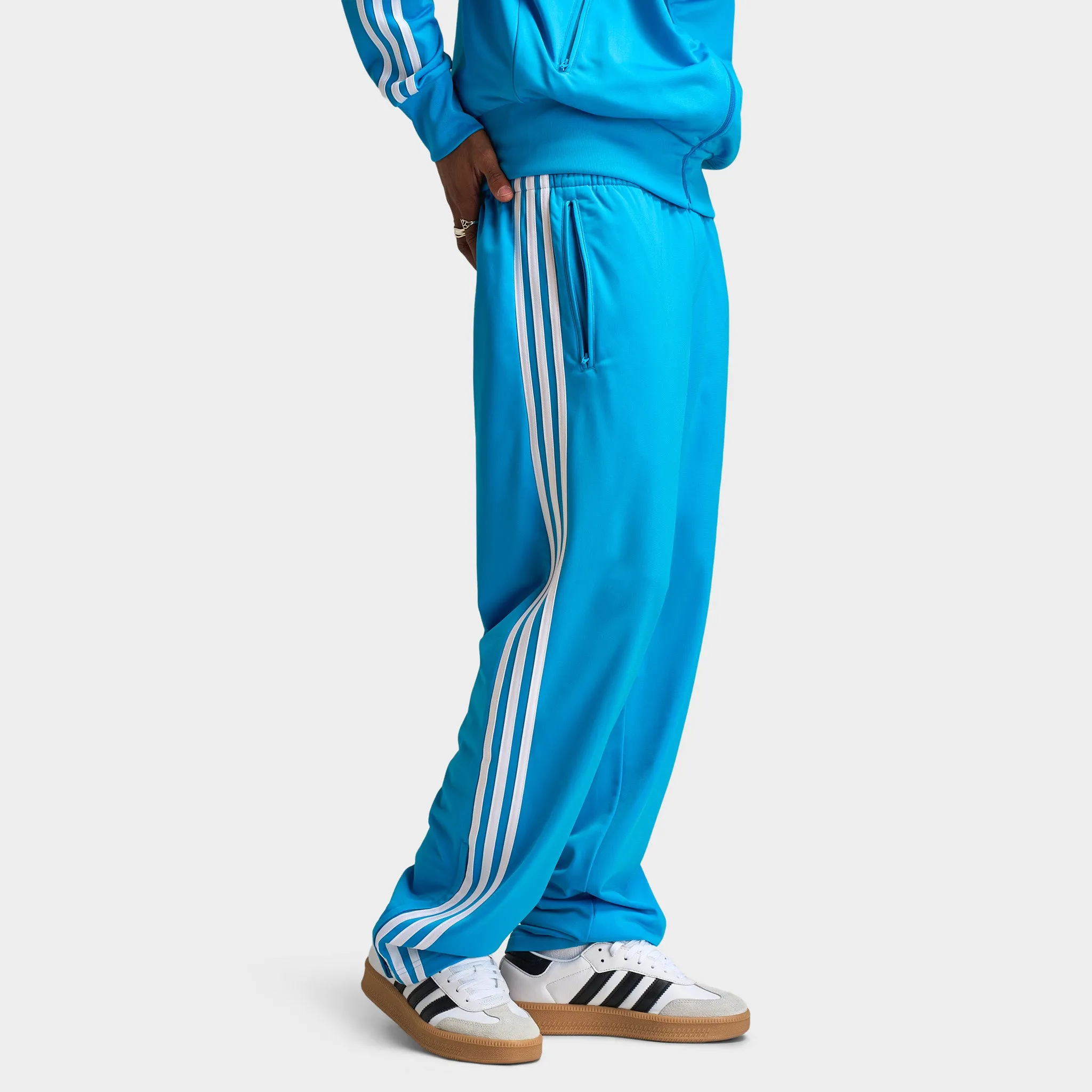 Mens Adidas adidas Firebird Track Pants / Sky Blue