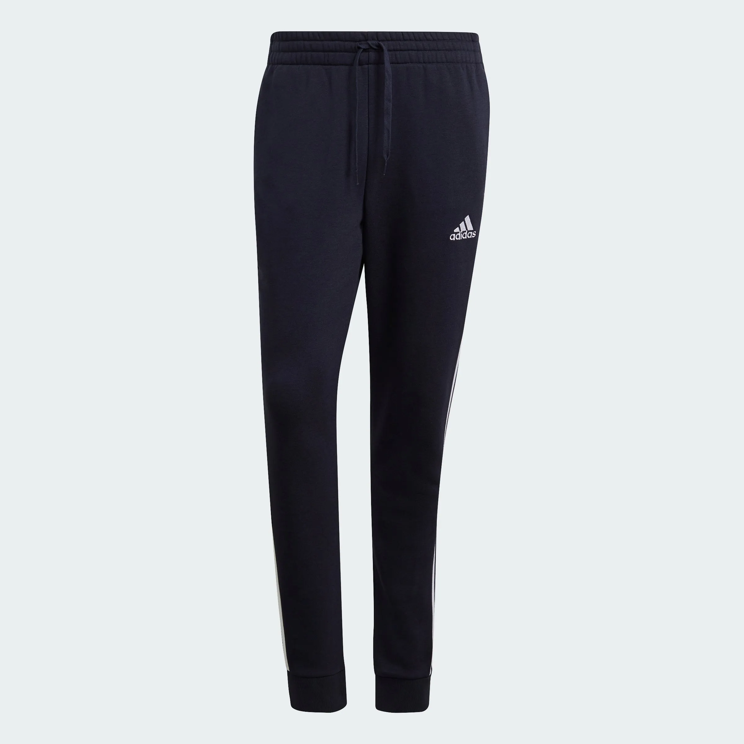 Men's adidas Essentials French Terry Tapered-Cuff 3-Stripes Pants adidas Shoes