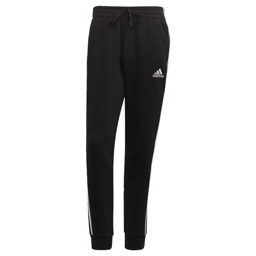Men's adidas Essentials French Terry Tapered-Cuff 3-Stripes Pants adidas Shoes