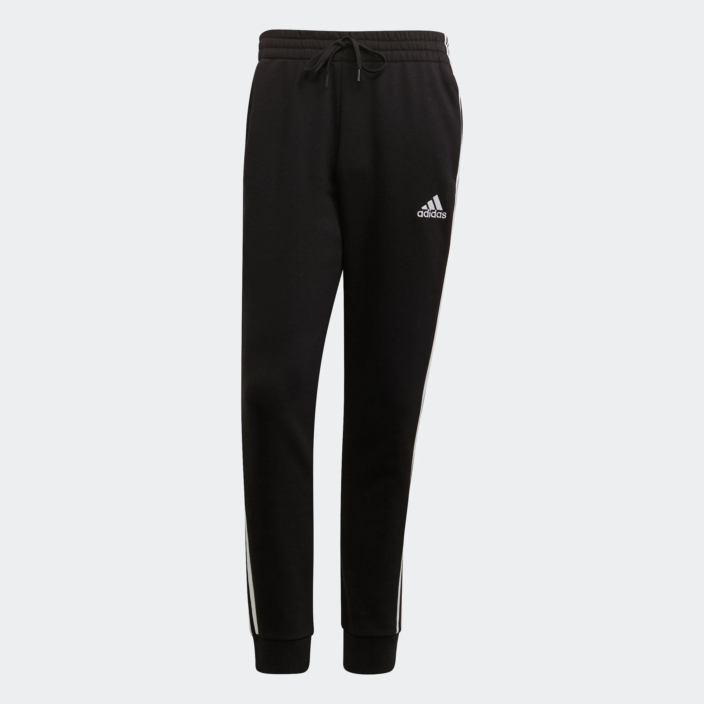 Men's adidas Essentials French Terry Tapered-Cuff 3-Stripes Pants adidas Shoes