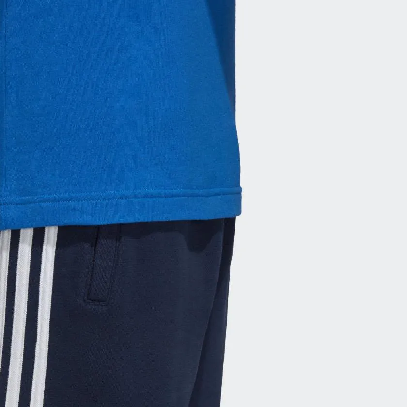 Mens Adidas Originals 3-Stripes Tee Shirt In Bluebird
