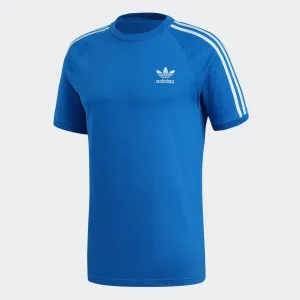 Mens Adidas Originals 3-Stripes Tee Shirt In Bluebird