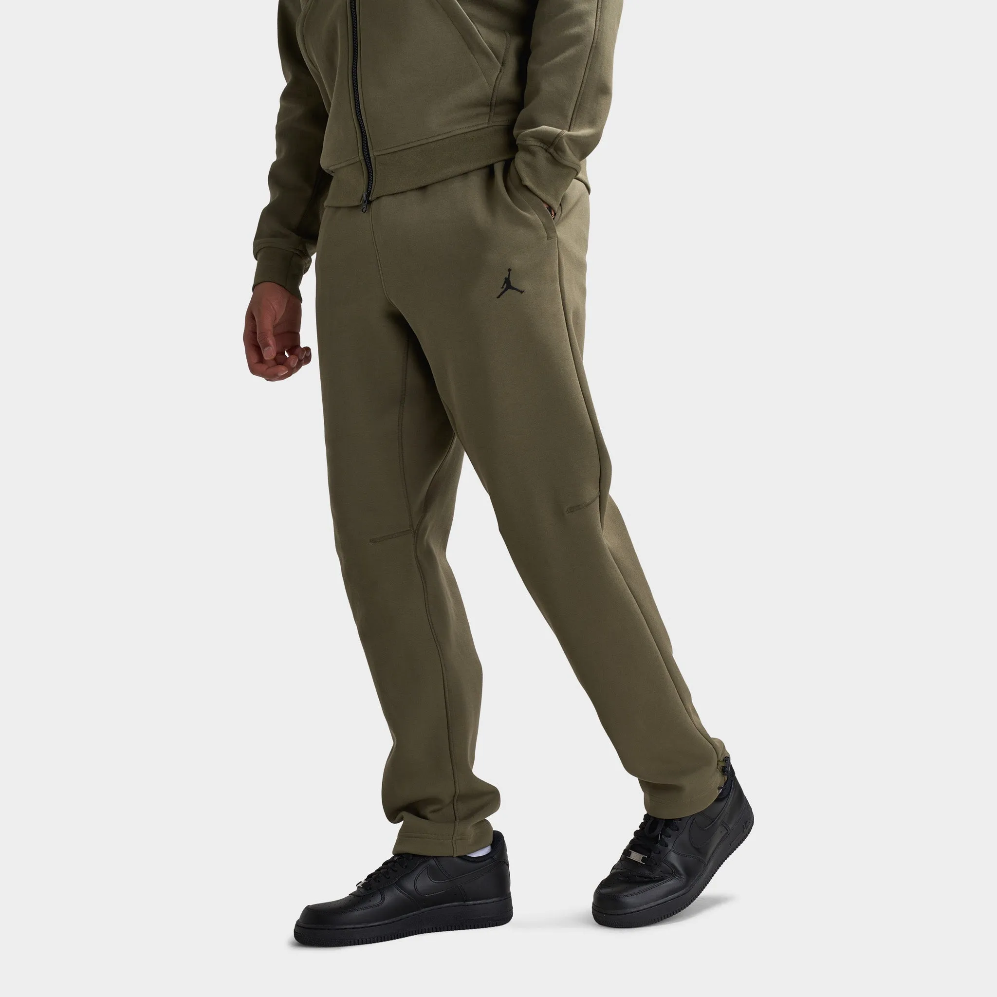 Mens Jordan Jordan Sport Hoop Fleece Dri-FIT Pants Medium Olive / Cargo Khaki