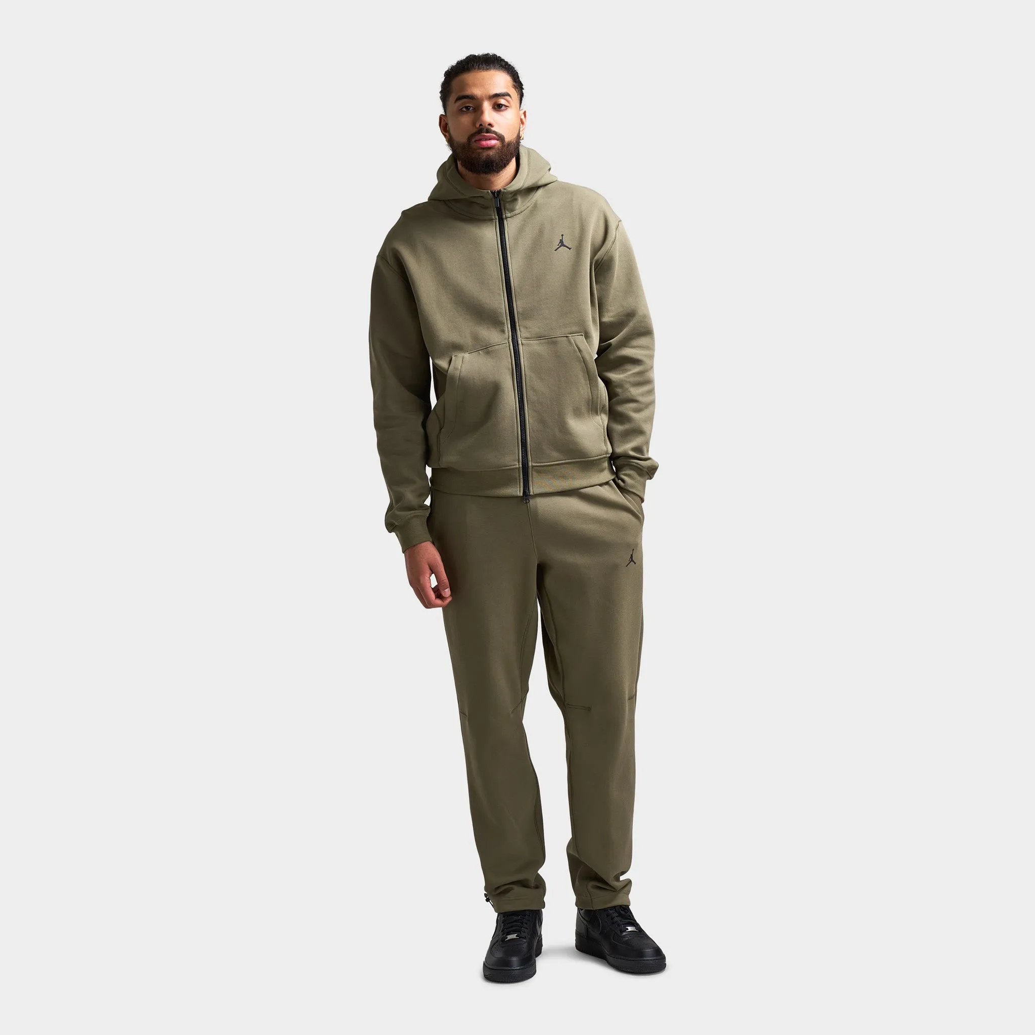 Mens Jordan Jordan Sport Hoop Fleece Dri-FIT Pants Medium Olive / Cargo Khaki