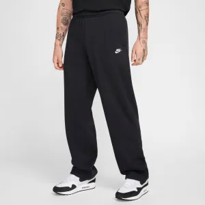 Mens Nike Nike Sportswear Club Brushed Back Fleece Bungie Pants Black / White
