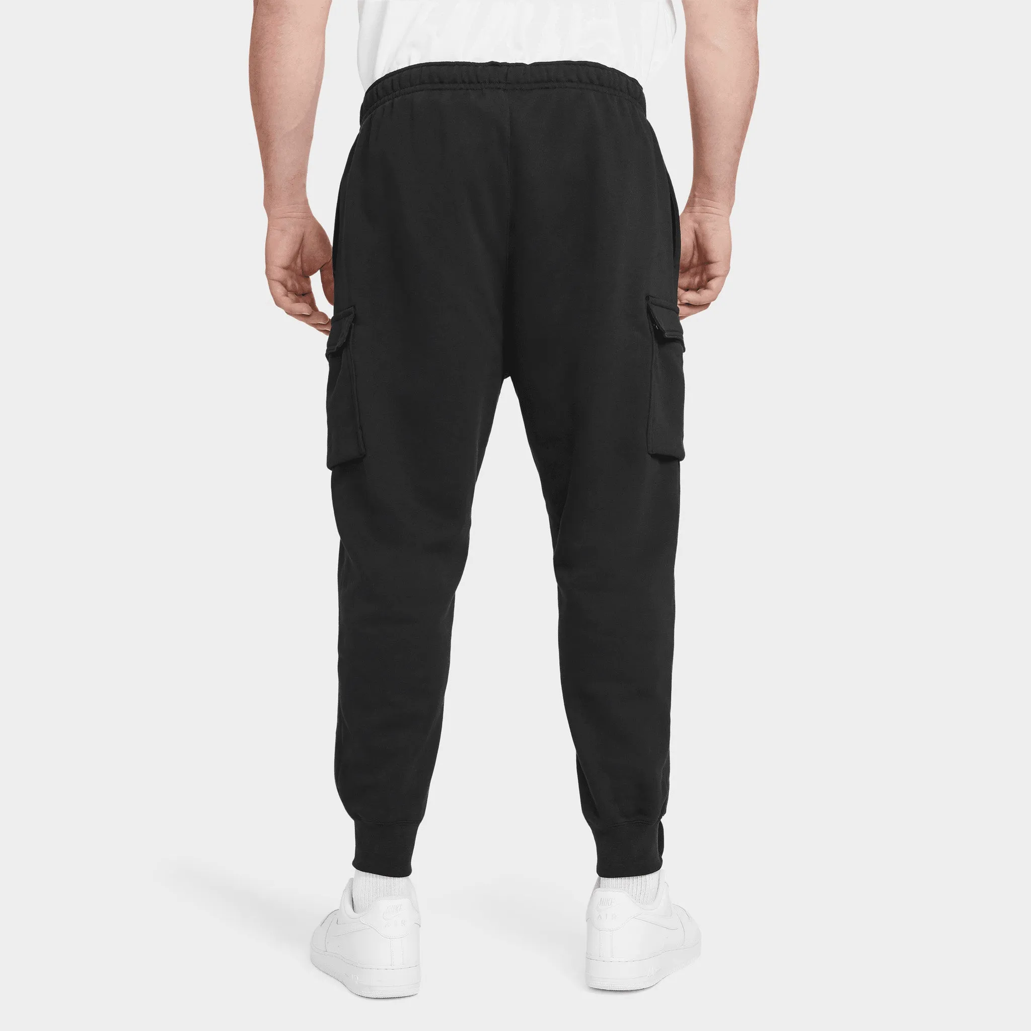 Mens Nike Nike Sportswear Club Cargo Pants Black / White