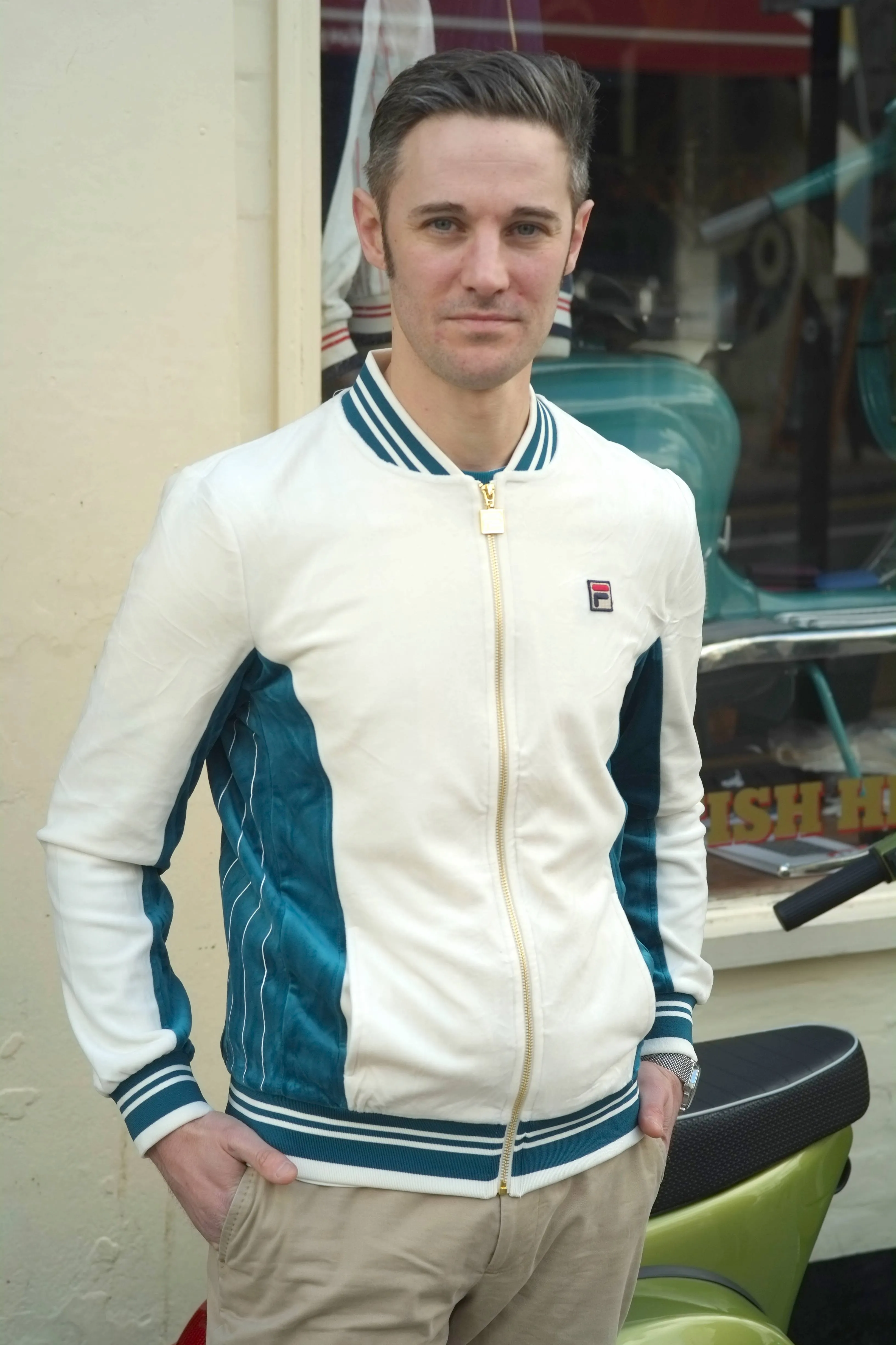 Miguel Velour Gardenia / Deep Lagoon - Track Top