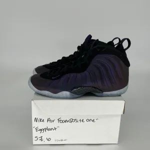 NIKE AIR FOAMPOSITE ONE EGGPLANT SIZE 6Y 644791-005