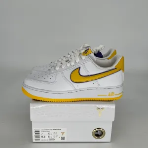 NIKE AIR FORCE 1 LOW KOBE BRYANT LAKERS HOME SIZE 7 FZ1151-100