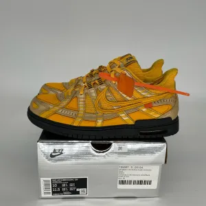 NIKE AIR RUBBER DUNK OFF WHITE UNIVERSITY GOLD SIZE 10 CU6015-700