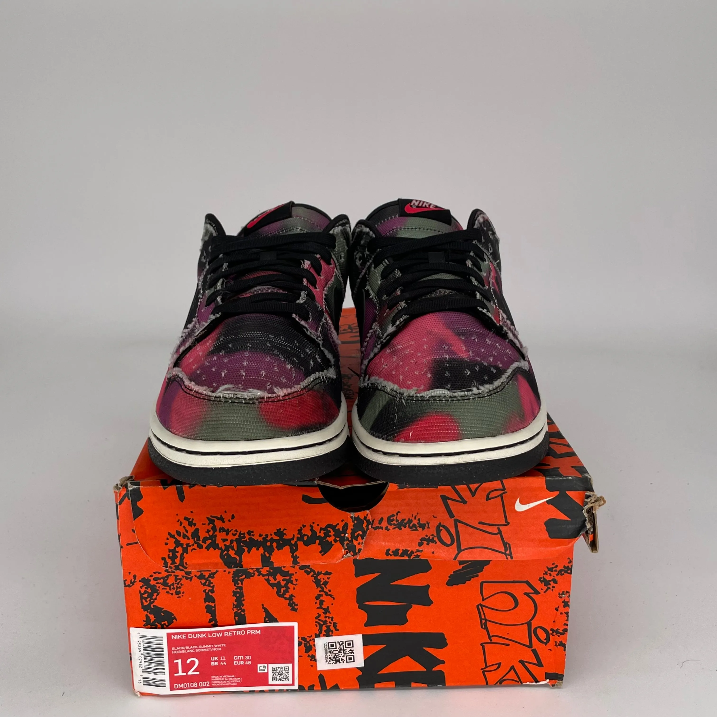 NIKE DUNK LOW GRAFFITI PINK SIZE 12 DM0108-002