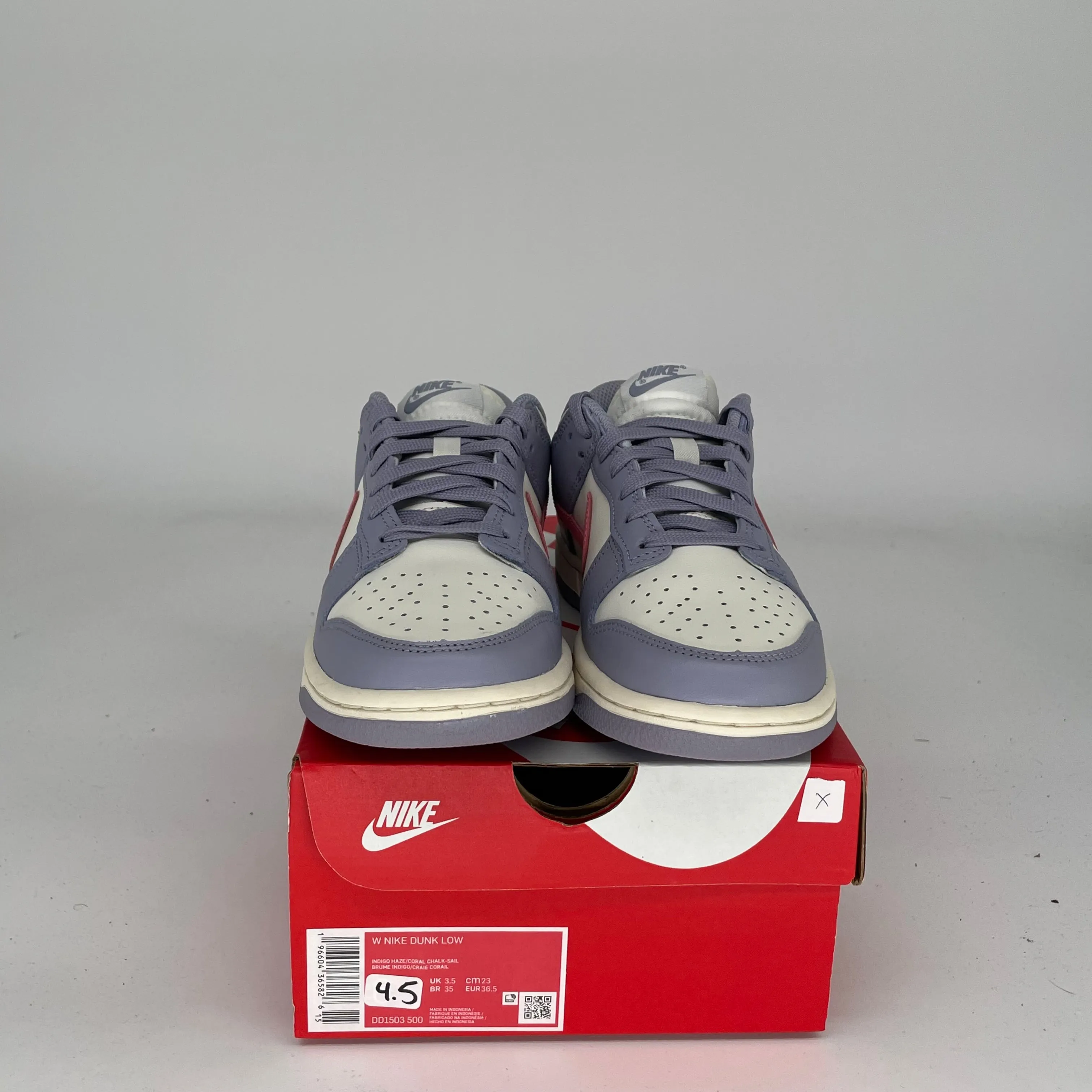 NIKE DUNK LOW INDIGO HAZE W SIZE 4.5/6W DD1503-500