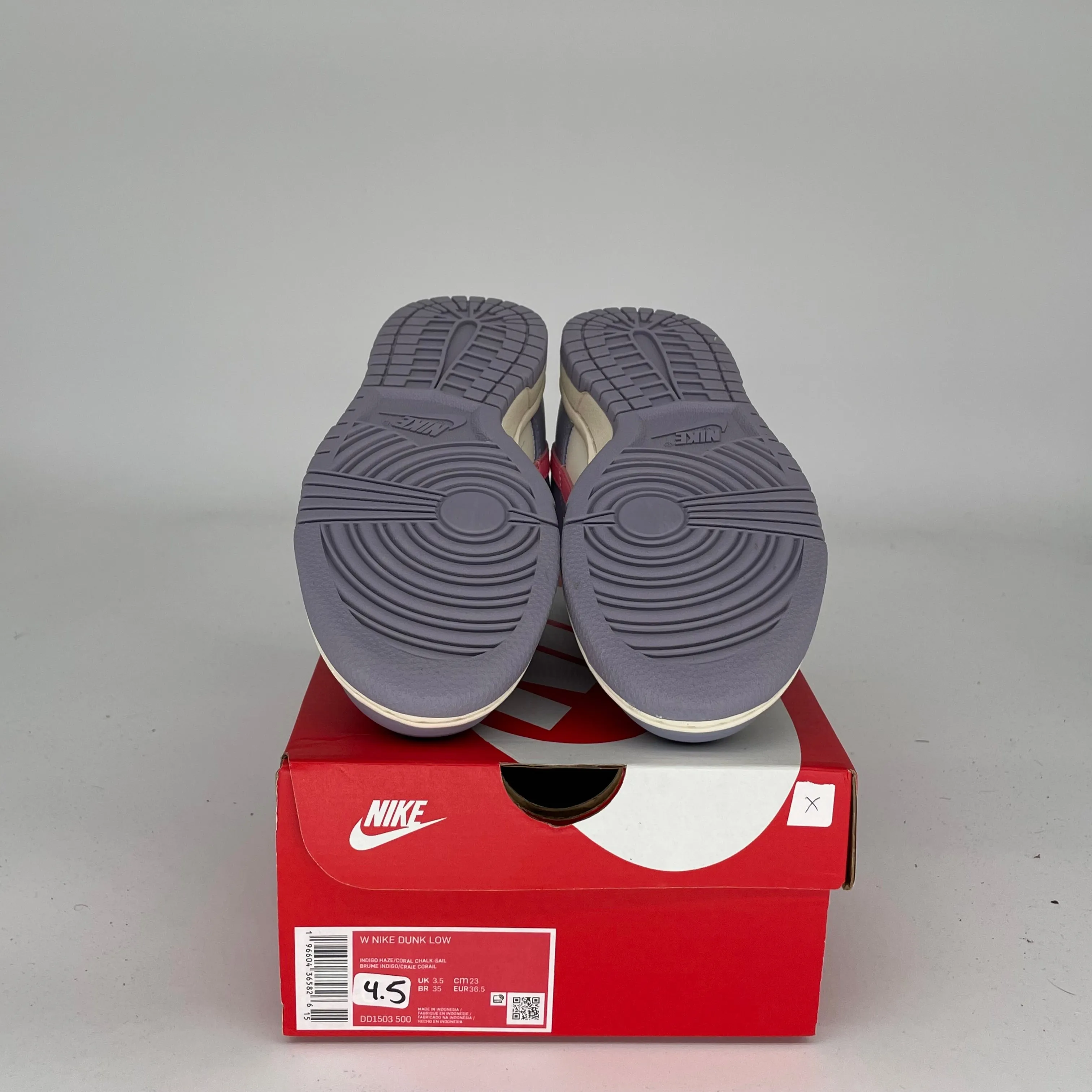 NIKE DUNK LOW INDIGO HAZE W SIZE 4.5/6W DD1503-500