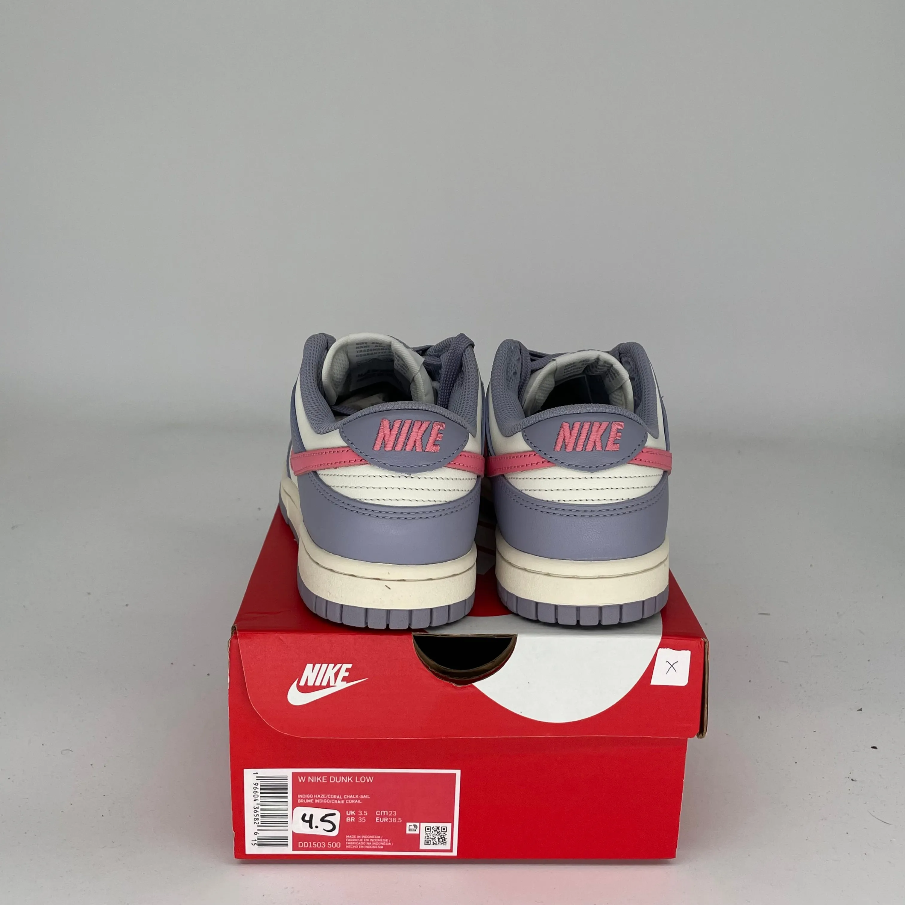 NIKE DUNK LOW INDIGO HAZE W SIZE 4.5/6W DD1503-500