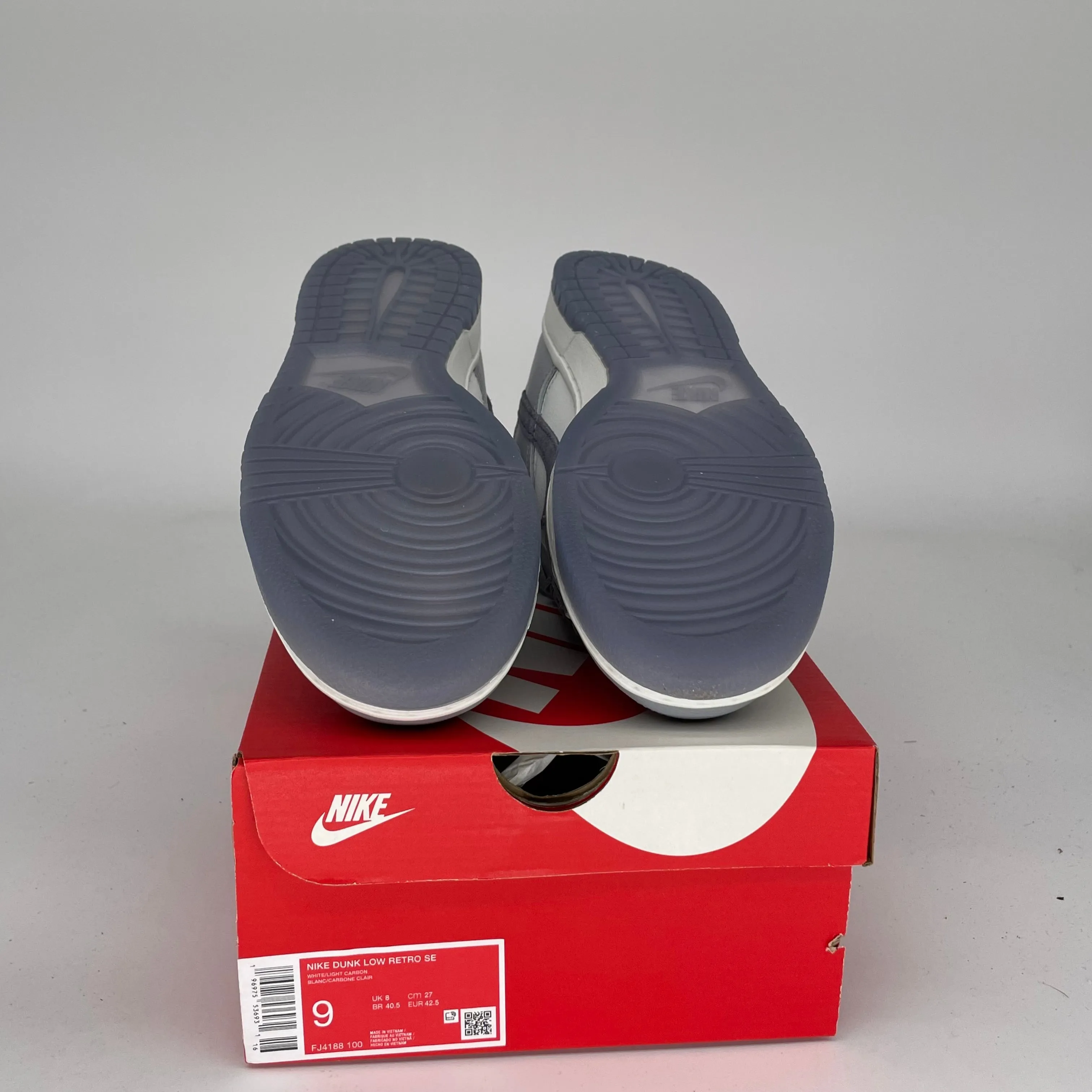 NIKE DUNK LOW LIGHT CARBON SIZE 9 FJ4188-100