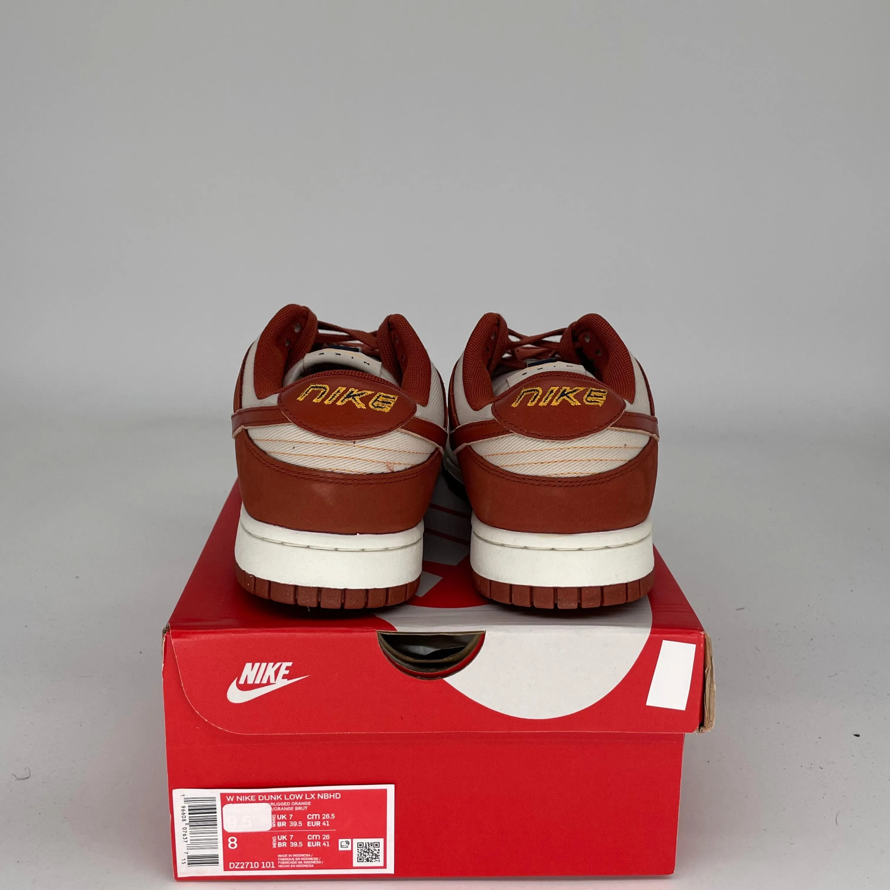 NIKE DUNK LOW LIGHT OREWOOD BROWN RUGGED ORANGE W SIZE 8/9.5W DZ2710-101