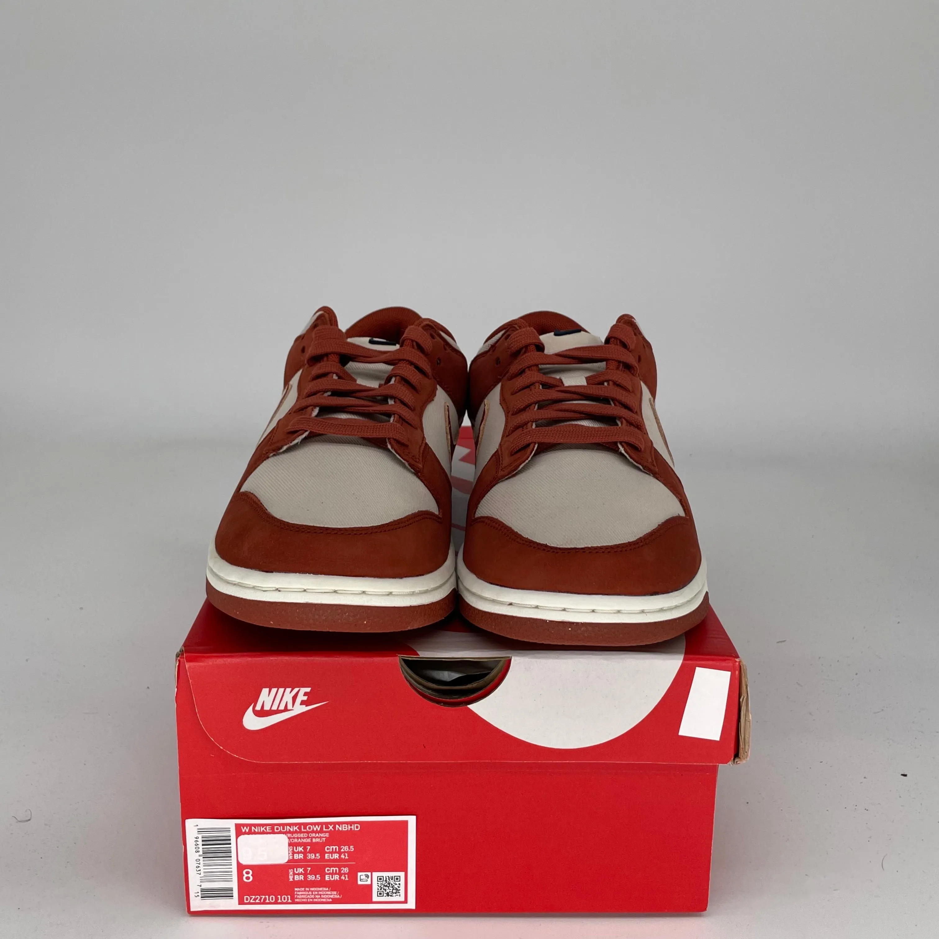 NIKE DUNK LOW LIGHT OREWOOD BROWN RUGGED ORANGE W SIZE 8/9.5W DZ2710-101