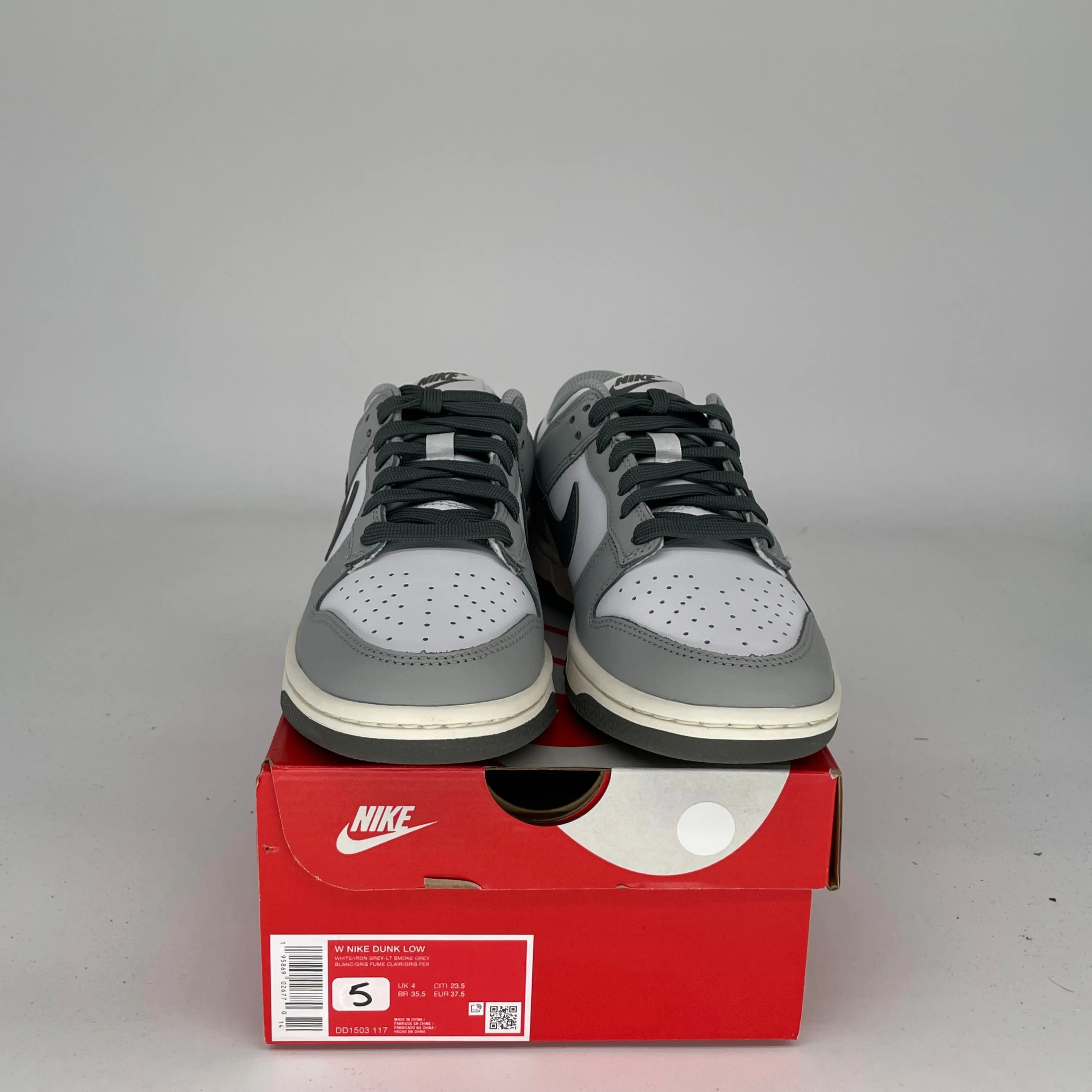 NIKE DUNK LOW LIGHT SMOKE GREY W SIZE 5/6.5W DD1503-117