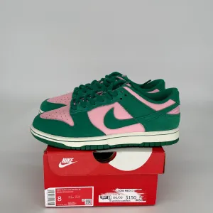 NIKE DUNK LOW MEDIUM SOFT PINK MALACHITE SIZE 8 FZ0549-600