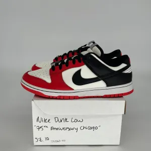 NIKE DUNK LOW NBA 75TH ANNIVERSARY CHICAGO SIZE 10 DD3363-100