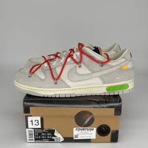 NIKE DUNK LOW OFF WHITE LOT 13 SIZE 13 DJ0950-110