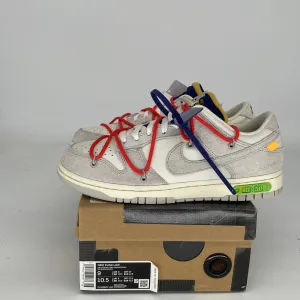 NIKE DUNK LOW OFF WHITE LOT 13 SIZE 9 DJ0950-110