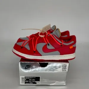 NIKE DUNK LOW OFF WHITE UNIVERSITY RED SIZE 9 CT0856-600